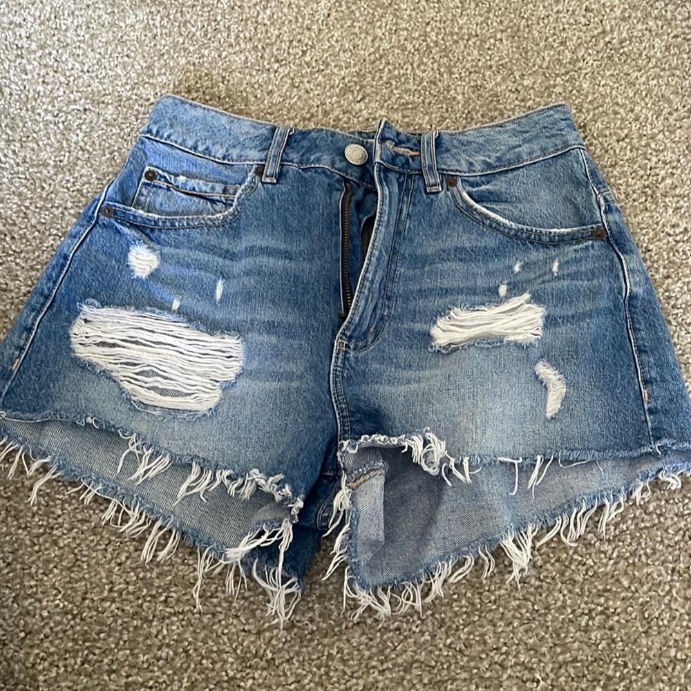 Garage denim shorts